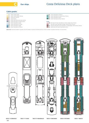 Costa Deliziosa Deck plans