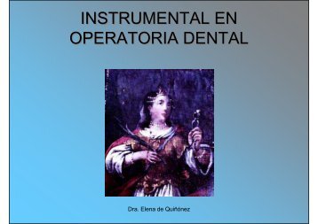 Instrumental Cortante de Mano para Odontología Operatoria