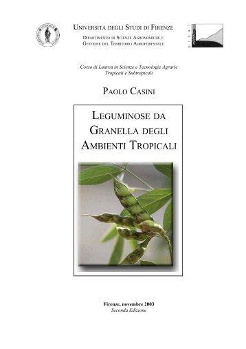 Formato PDF (3077 Kb) - Facoltà di Agraria - Università degli Studi ...