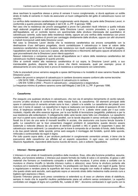 Capitolato Speciale d'Appalto - Comune di Pescara
