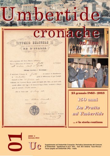 Pagine Umbertide Cronache on line gennaio 2013 - Comune di ...