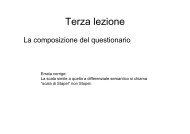 Terza lezione