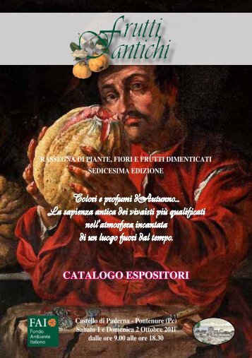 Catalogo Espositori 2011 - FRUTTI ANTICHI