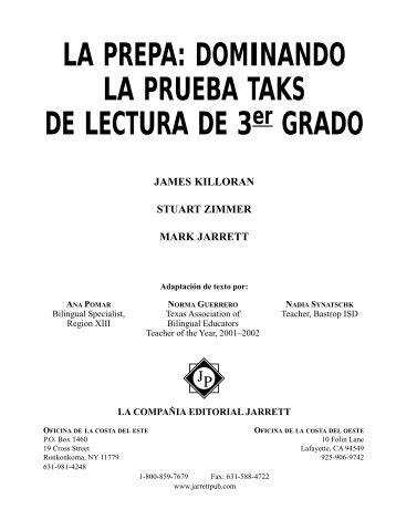 LA PREPA: DOMINANDO LA PRUEBA TAKS DE LECTURA DE 3 ...