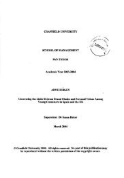 CRANFIELD UNIVERSITY PhD THESIS Academic Year 2003-2004 ...