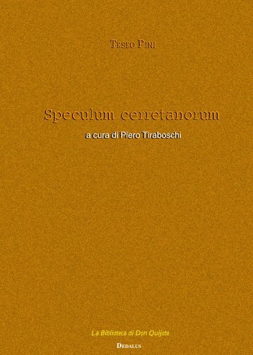 Speculum cerretanorum - Senecio