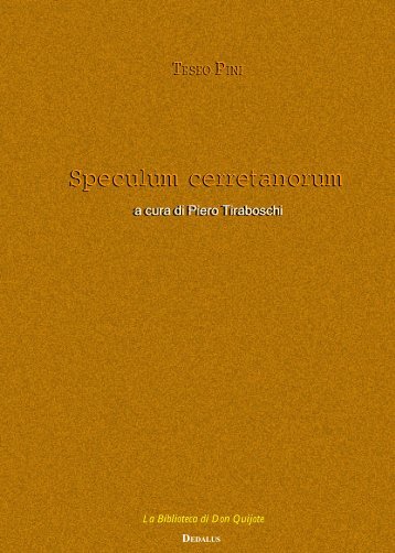 Speculum cerretanorum - Senecio