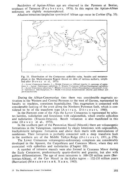 THE MEDITERRANEAN LOWER CRETACEOUS