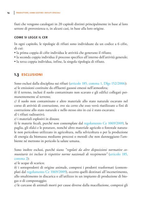 "Produttori, come gestire i rifiuti speciali" (.pdf)