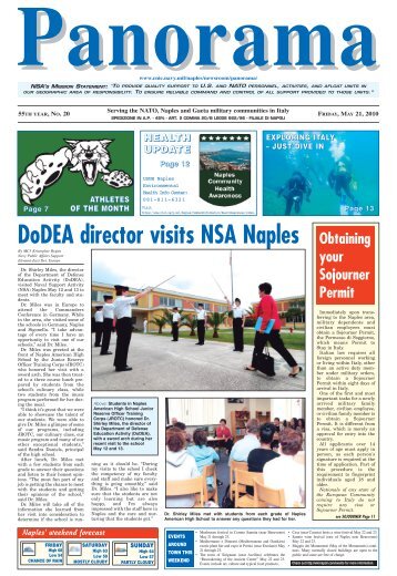 DoDEA director visits NSA Naples - CNIC - U.S. Navy
