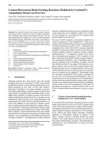 Carbon-Heteroatom Bond-Forming Reactions Mediated by ... - mdma