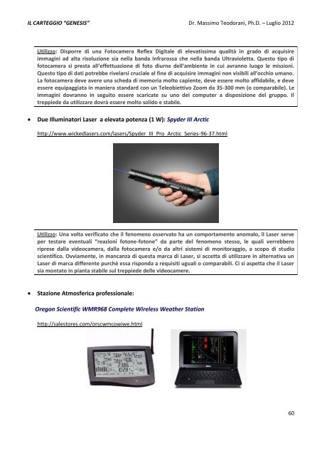 IL CARTEGGIO “GENESIS” - PROJECTUAP-ITALIA index