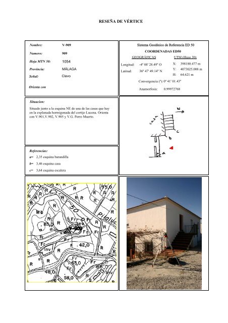 Red Municipal Bases Coordenadas UTM - Inicio