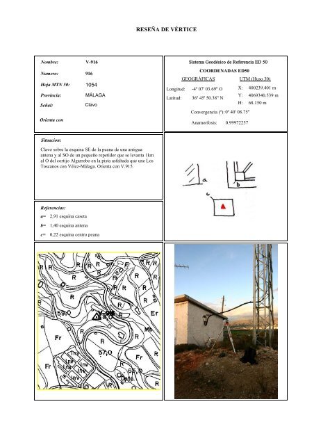 Red Municipal Bases Coordenadas UTM - Inicio