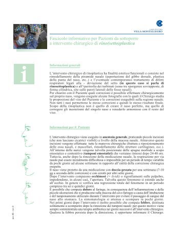 rinosettoplastica - Clinica Montallegro