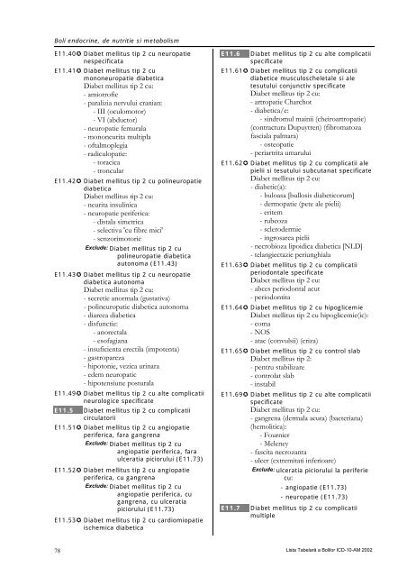 Boli endocrine, de nutritie si metabolism