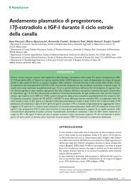 Andamento plasmatico di progesterone, 17β-estradiolo ... - Vet.Journal