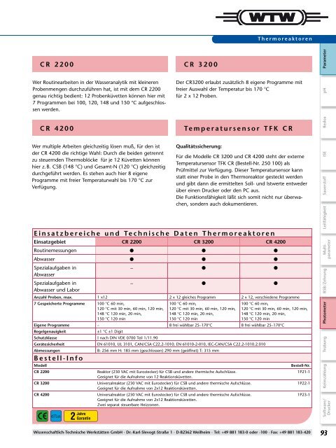 Photometrische Bestimmung pHotoFlex® - WTW.com