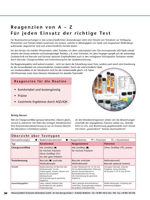 Photometrische Bestimmung pHotoFlex® - WTW.com