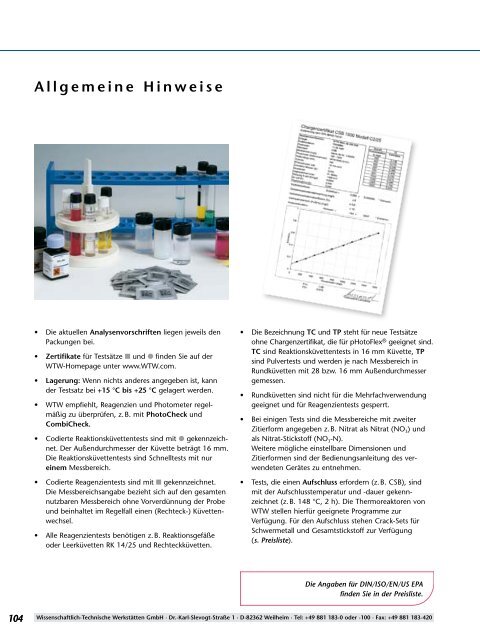 Photometrische Bestimmung pHotoFlex® - WTW.com