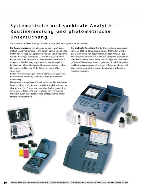 Photometrische Bestimmung pHotoFlex® - WTW.com