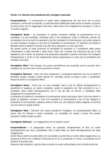 Verbale - Comune di Rignano sull'Arno