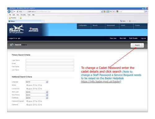 Ultilearn User Guide - Warwickshire & Birmingham Wing