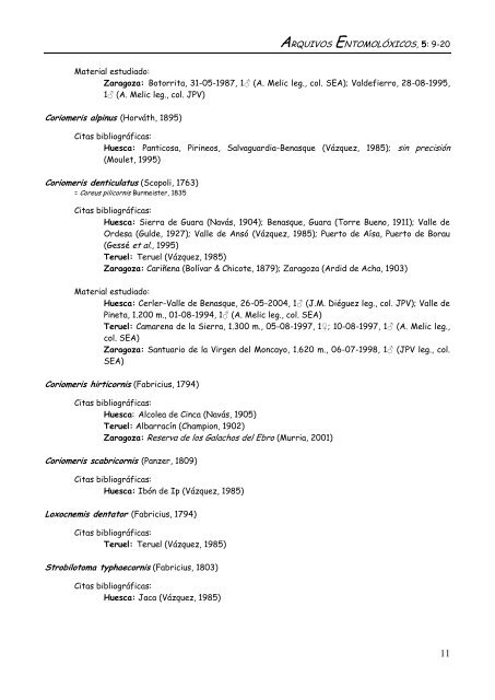 5 - AEGA - Arquivos Entomolóxicos Galegos