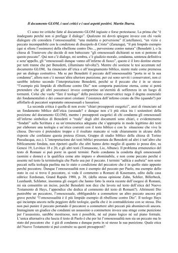 Documento del pastore Martin Ibarra - Gruppo Varco