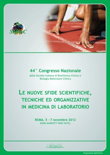 programma SIBioC 2012 - 44° Congresso Nazionale SIBioC