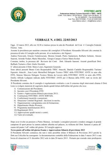 verbale n.4 del 22 marzo 2013.pdf - Federazione Italiana Turismo ...