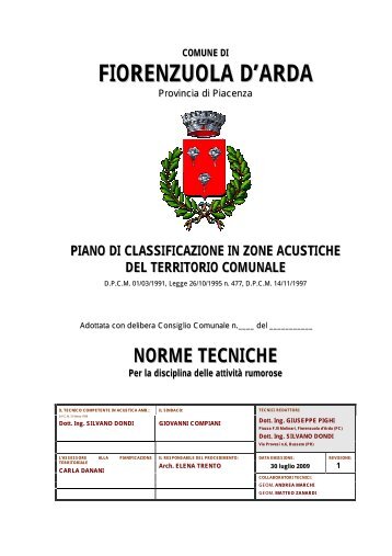 Norme tecniche - Comune di Fiorenzuola d'Arda