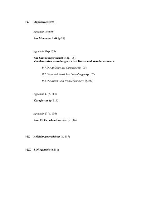 Zwischen Mnemotechnik und Sammlungstheorie - Seminar für ...