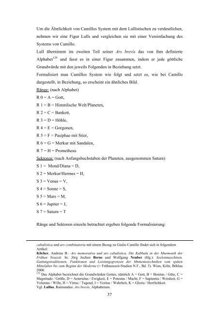 Zwischen Mnemotechnik und Sammlungstheorie - Seminar für ...