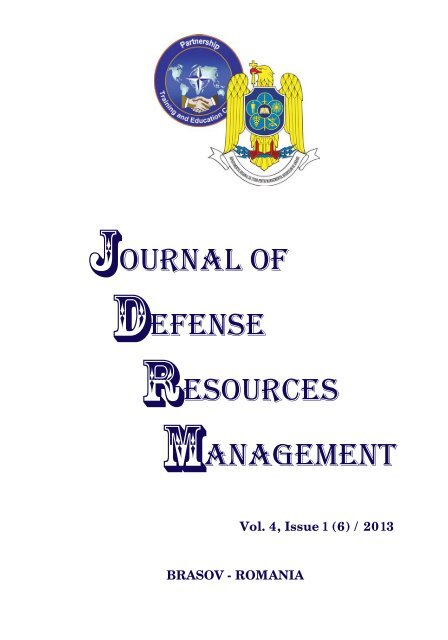Pdf Version - Journal of Defense Resources Management - dresmara