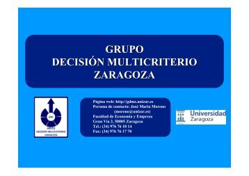 GDMZ - Grupo Español de Decisión Multicriterio - Información