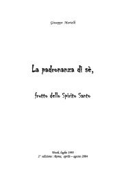 La padronanza di sè, - CRISTIANI EVANGELICI