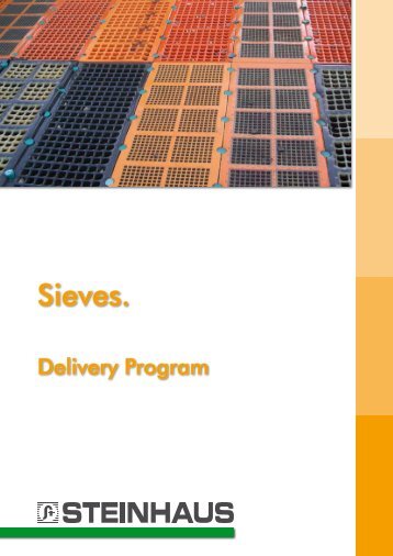 Sieves - Delivery Program - Steinhaus GmbH