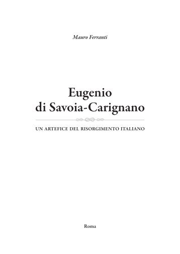 Eugenio di Savoia-Carignano - umberto soletti editore