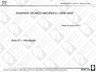 DESENHO TÉCNICO MECÂNICO I (SEM 0502) Aula 01 – Introdução