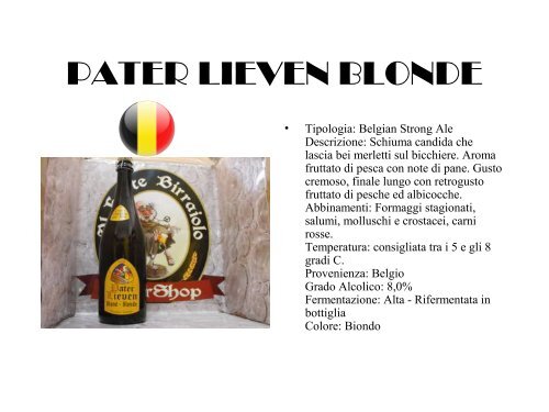 Le Birre - Al Frate Birraiolo