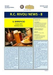 notiziario marzo 2013 - Rotary Club Rivoli