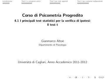 Il test t
