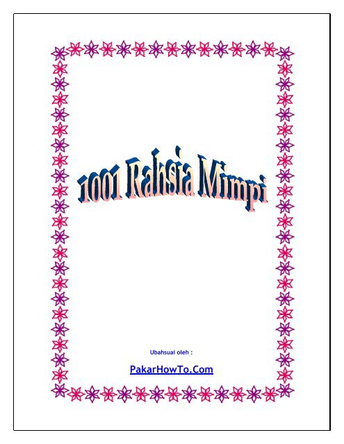 1001 Rahsia Mimpi Blog Pakarhowto