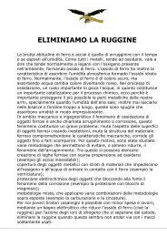 Eliminare la ruggine - Tiropratico.com