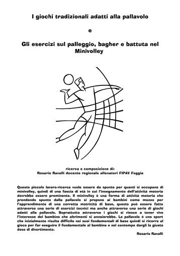 Giochi tradizionali adatti alla pallavolo - FIPAV Savona