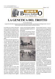 LA GENETICA DEL TROTTO - Bracco Italiano