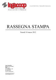 RASSEGNA STAMPA - Legacoop Forlì-Cesena