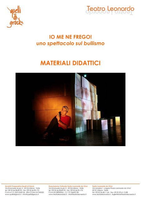 MATERIALI DIDATTICI - Teatro Leonardo