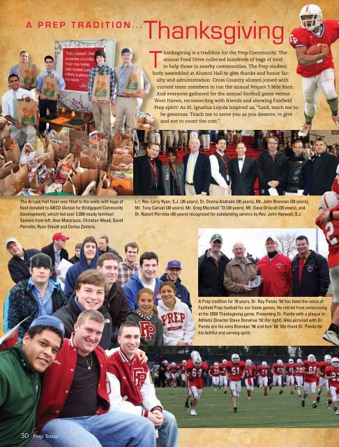 the Magazine for Fairfield college preparatory School • Winter 2010